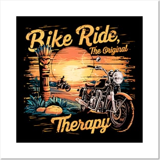 Bike Ride the original Therapy | Bike's lover gifts Posters and Art